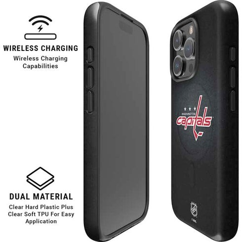 NHL Washington Capitals Black Background iPhone 16 Pro Magsafe Impact Case